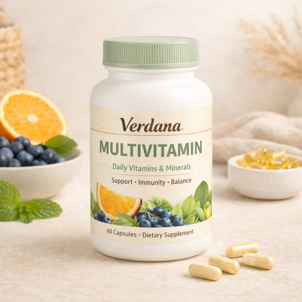 Verdana Multivitamin — Daily wellness supplement bottle