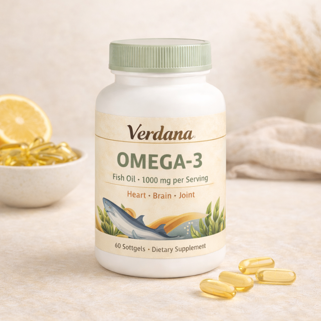 Verdana Omega-3 Fish Oil bottle